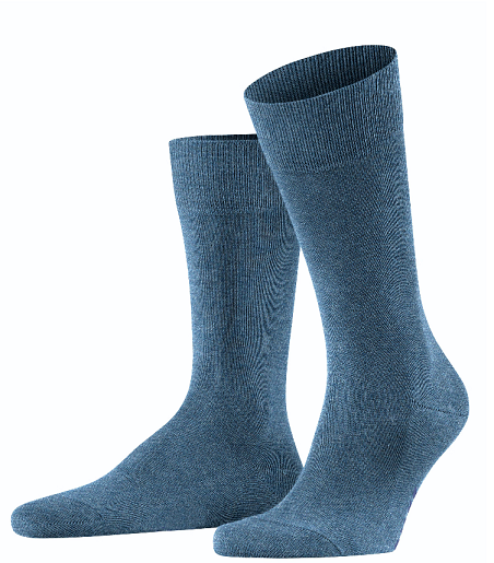 Falke Tagessocke Family New (nachhaltiger Baumwoll-Komfort) jeansblau Herren - 1 Paar